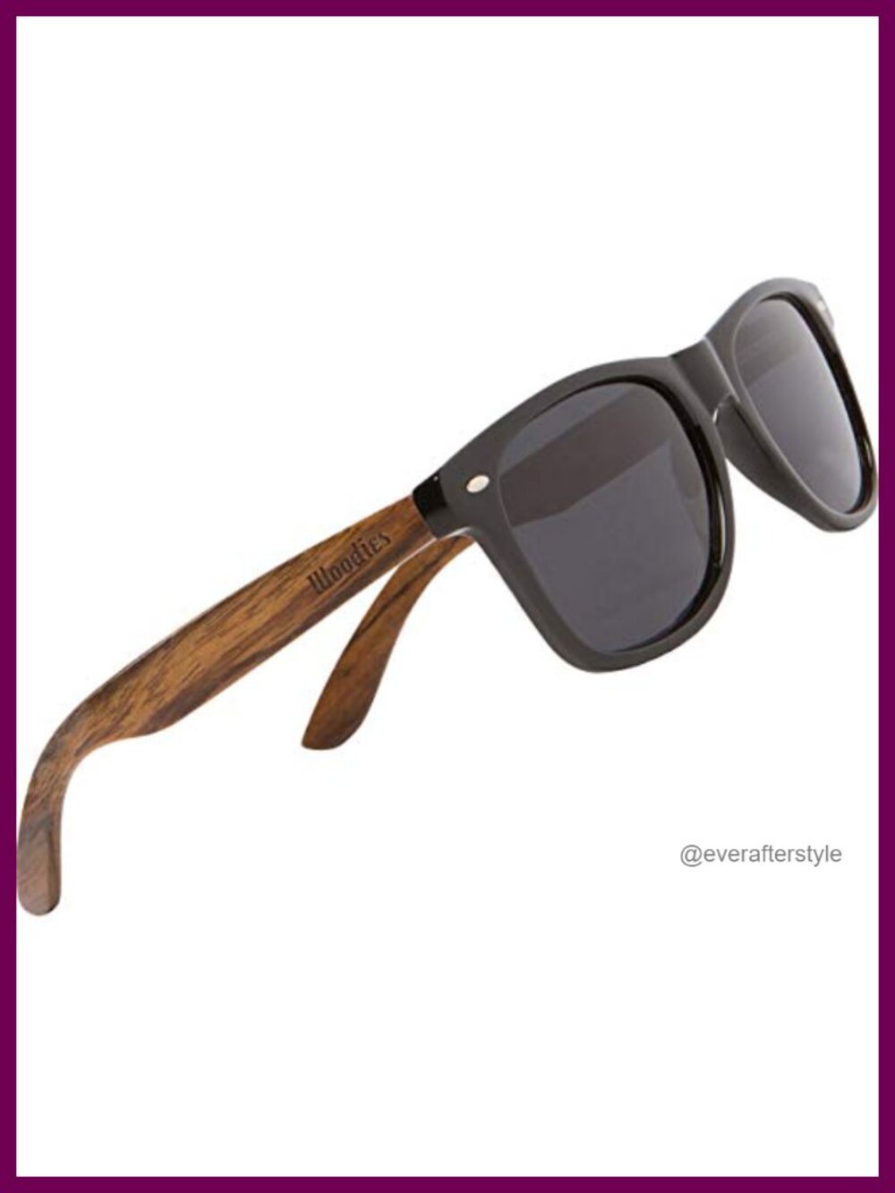 Walnut Wood Polarized Sunglasses with UV Protection & Stainless Steel Hinges